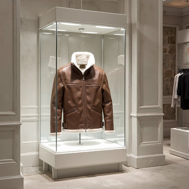 Chaqueta de cuero de chancho